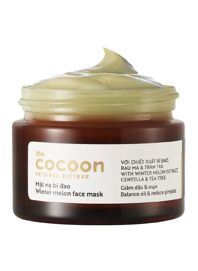 The Cocoon Original Vietnam  Winter Melon Face Mask 30ml – Skin Hydrating & Brightening Face Mask for Smoothening, Regenerating & Clarifying Skin | Oil Control & Pore Care  | Best Price UAE